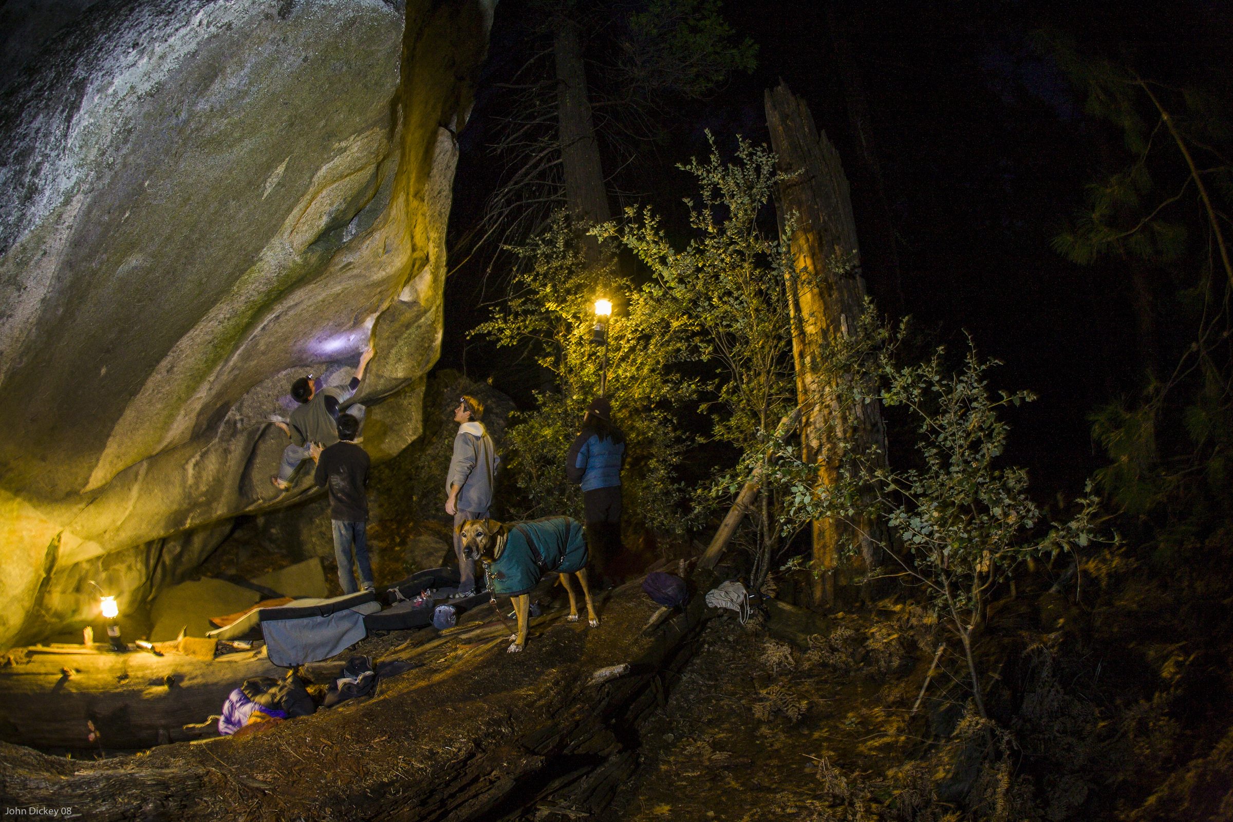 Camp4 night climbing